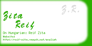 zita reif business card